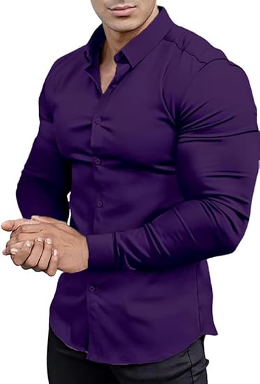Chemise Homme Élégante Stretch pour Travail ou Soirée