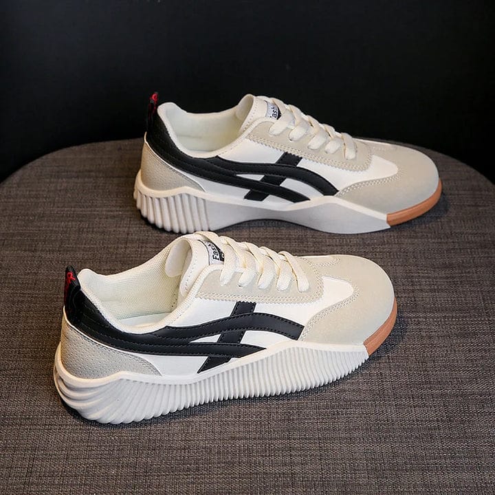Baskets Homme Blanches Noires Sport - LuxeStyle