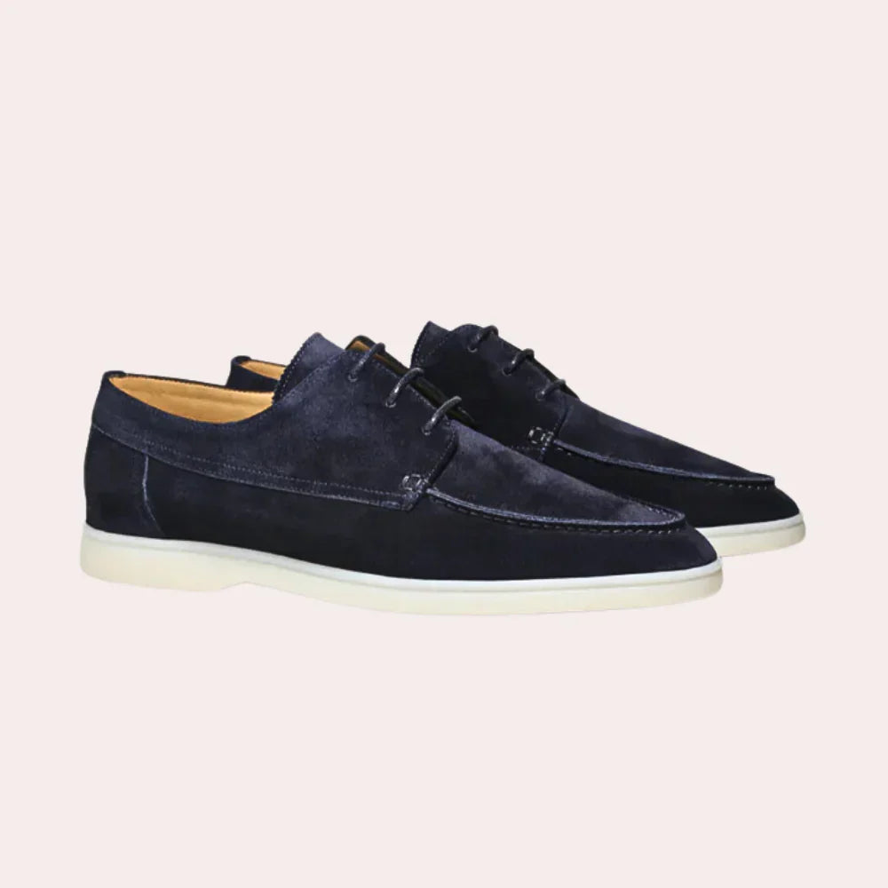 Bottes en cuir marine pour homme élégant