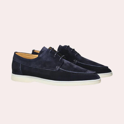 Bottes en cuir marine pour homme élégant