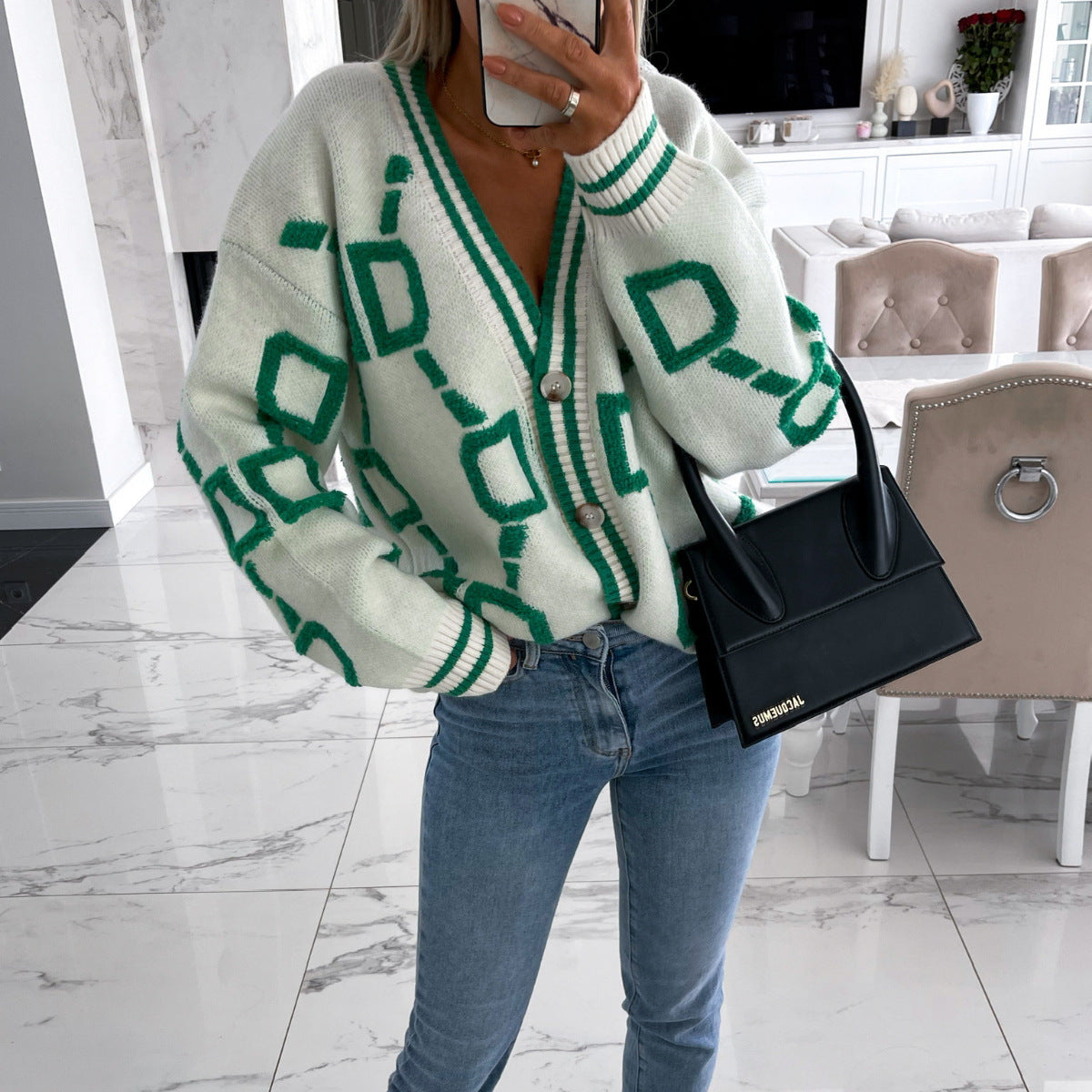 Cardigan Femme Très Chaude Oversize