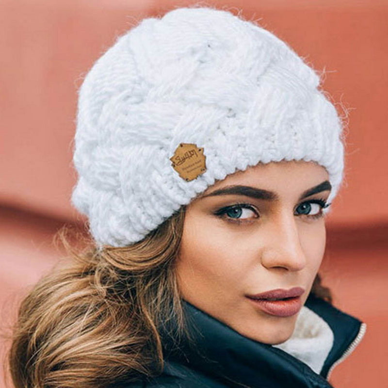Chapeau tricoté femme torsadé élégant - LuxeStyle