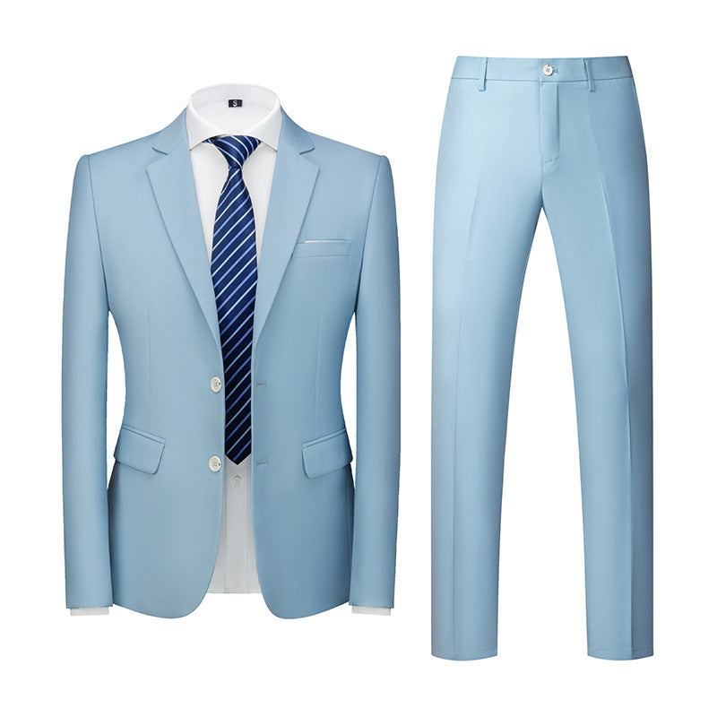 Costume Homme Élégant Noir avec Cravate et Pantalon