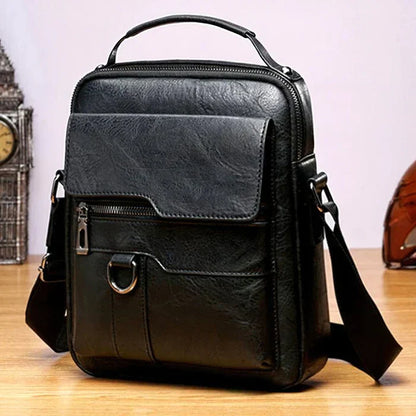 Quinn™ – Sac Messenger Homme en Cuir Élégant et Pratique Durable
