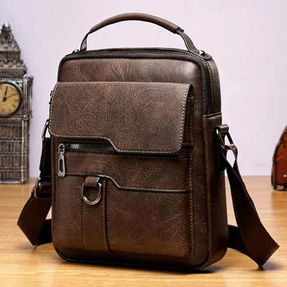 Quinn™ – Sac Messenger Homme en Cuir Élégant et Pratique Durable