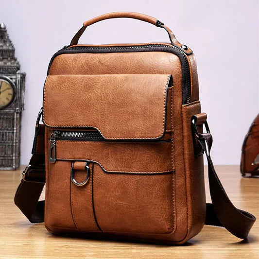 Quinn™ – Sac Messenger Homme en Cuir Élégant et Pratique Durable