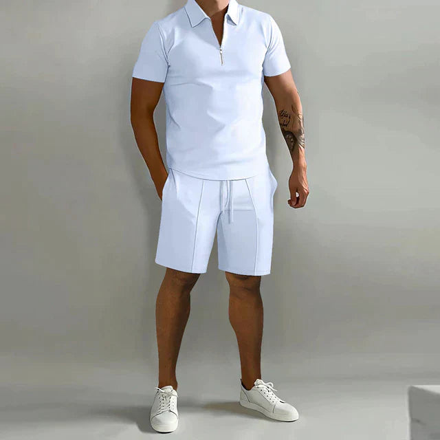 Costume de sport homme navy zip rapide