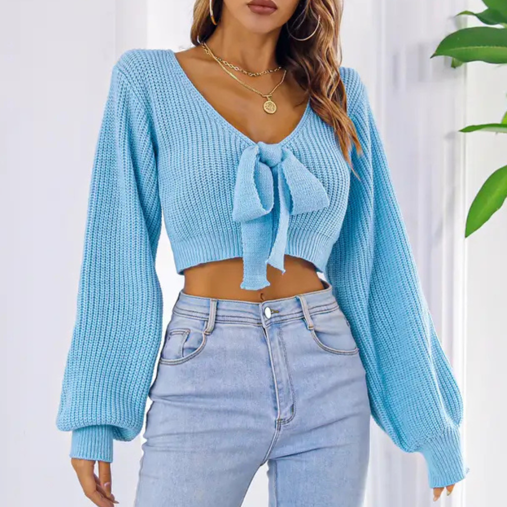LILLIAN - Pull Court Élégant pour Femmes
