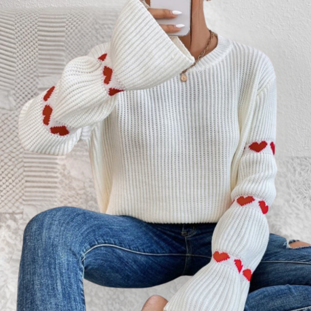 Pull Femme Douillet à Col Rond pour Hiver - LuxeStyle