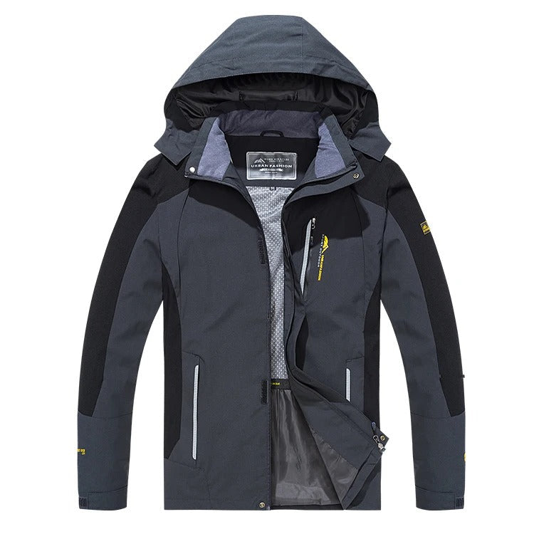 Veste Imperméable Homme avec Capuche et Zip pour Randonnée