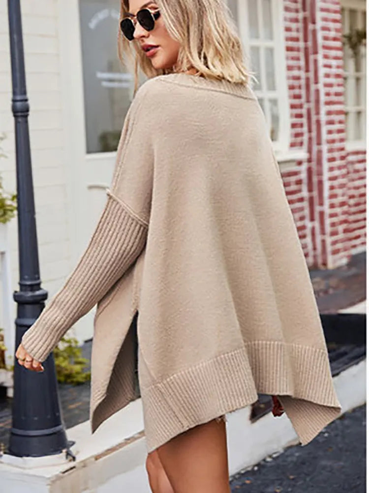 Pull Femme Laine Chaleureux Manches Longues - LuxeStyle