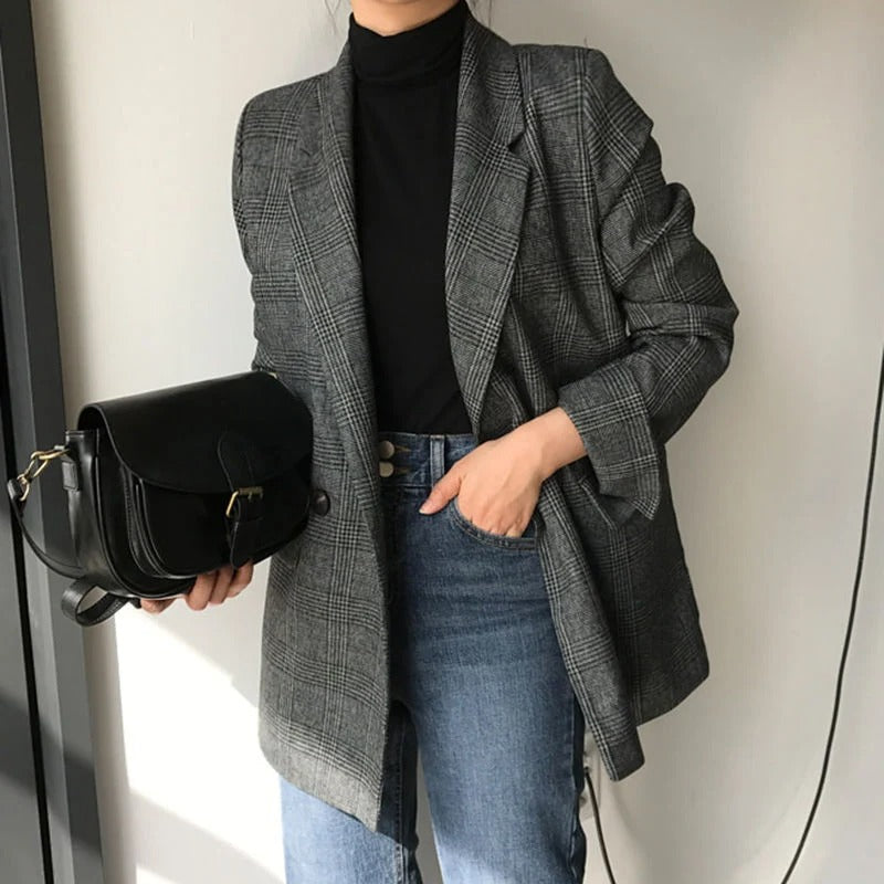 Manteau Femme Mi-Long Col en Fausse Fourrure pour Printemps