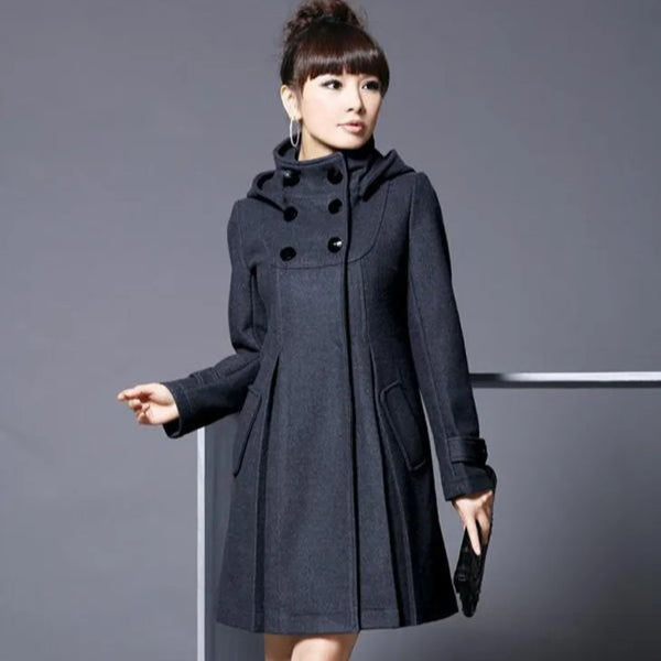 Veste à capuche douce avec poches côtés pratiques - LuxeStyle