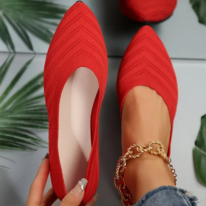 Ballerines colorées pour femmes à motifs géométriques
