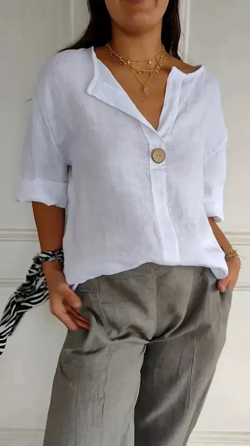 Blouse Féminine Confortable à Fermeture Éclair pour Femme - LuxeStyle