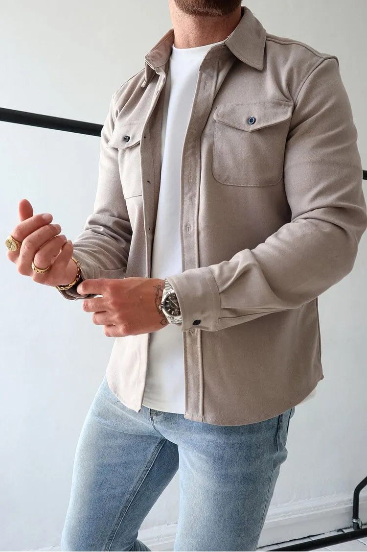 Veste Cuir Homme Classique & Robuste - LuxeStyle
