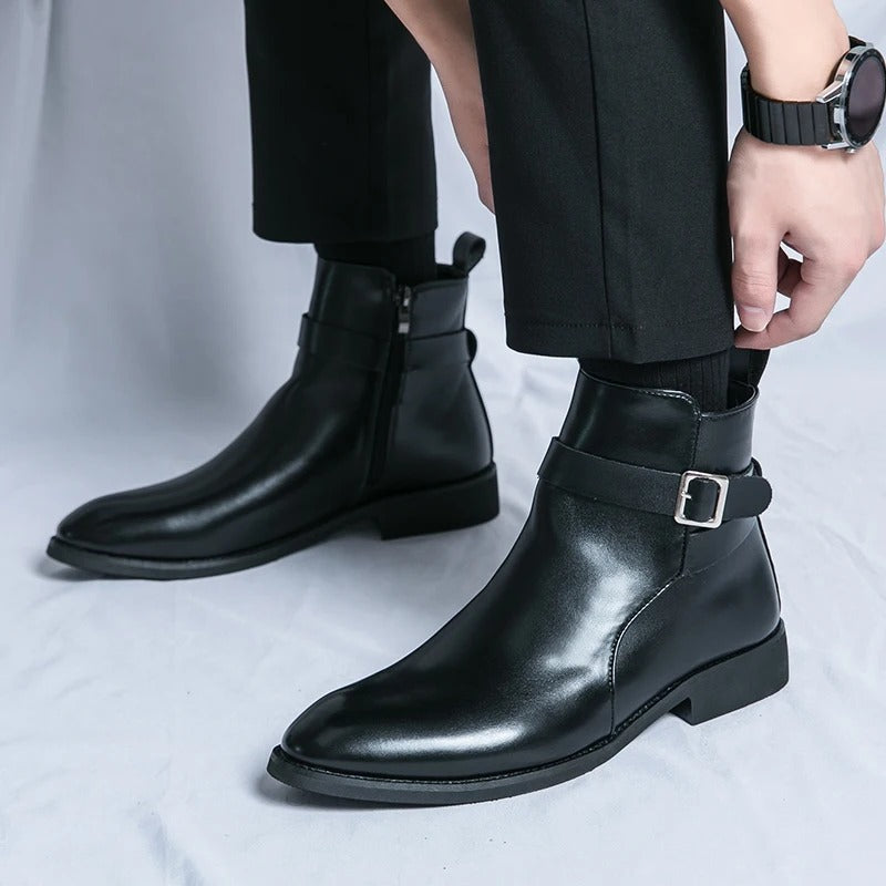 Bottes homme en cuir confortables et stylées - LuxeStyle