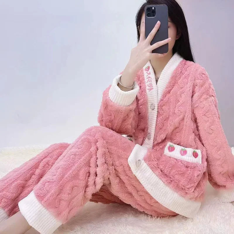 Pyjama Femme Hiver Confortable À Manches Longues - LuxeStyle