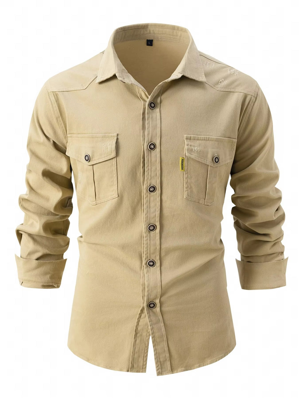 Chemise Classique à Manches Longues pour Homme