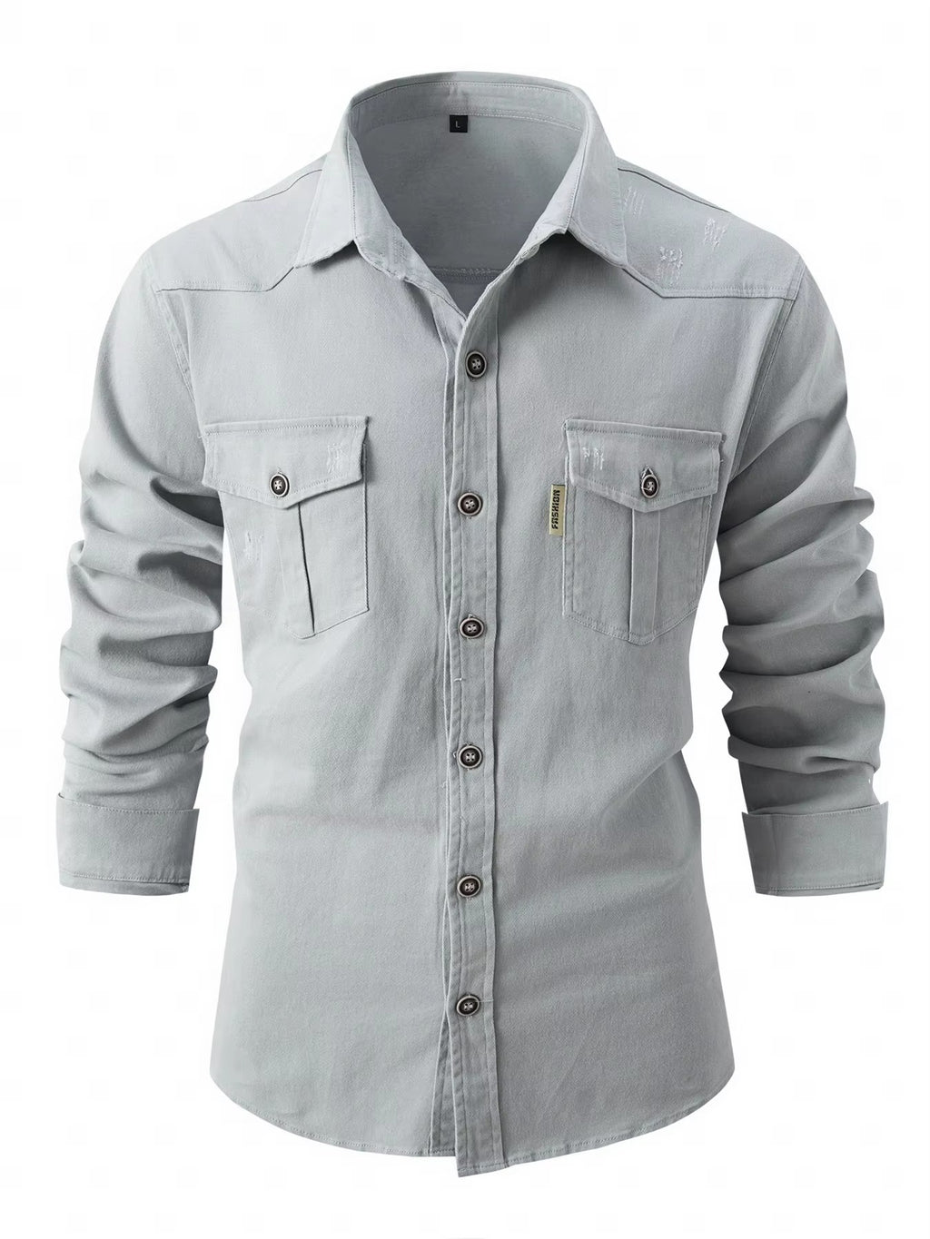 Chemise Classique à Manches Longues pour Homme