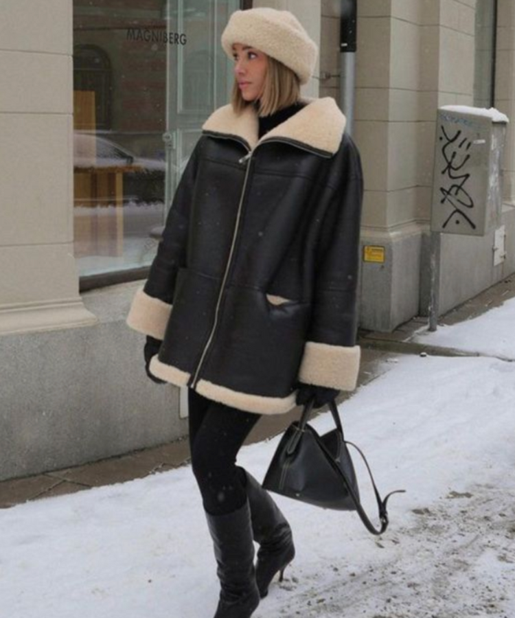 Manteau Femme Long Noir Élégant - luxestyle
