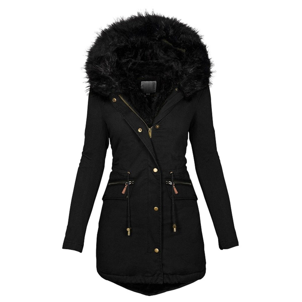 Manteau Femme Hiver Élégant avec Ceinture Réglable - LuxeStyle