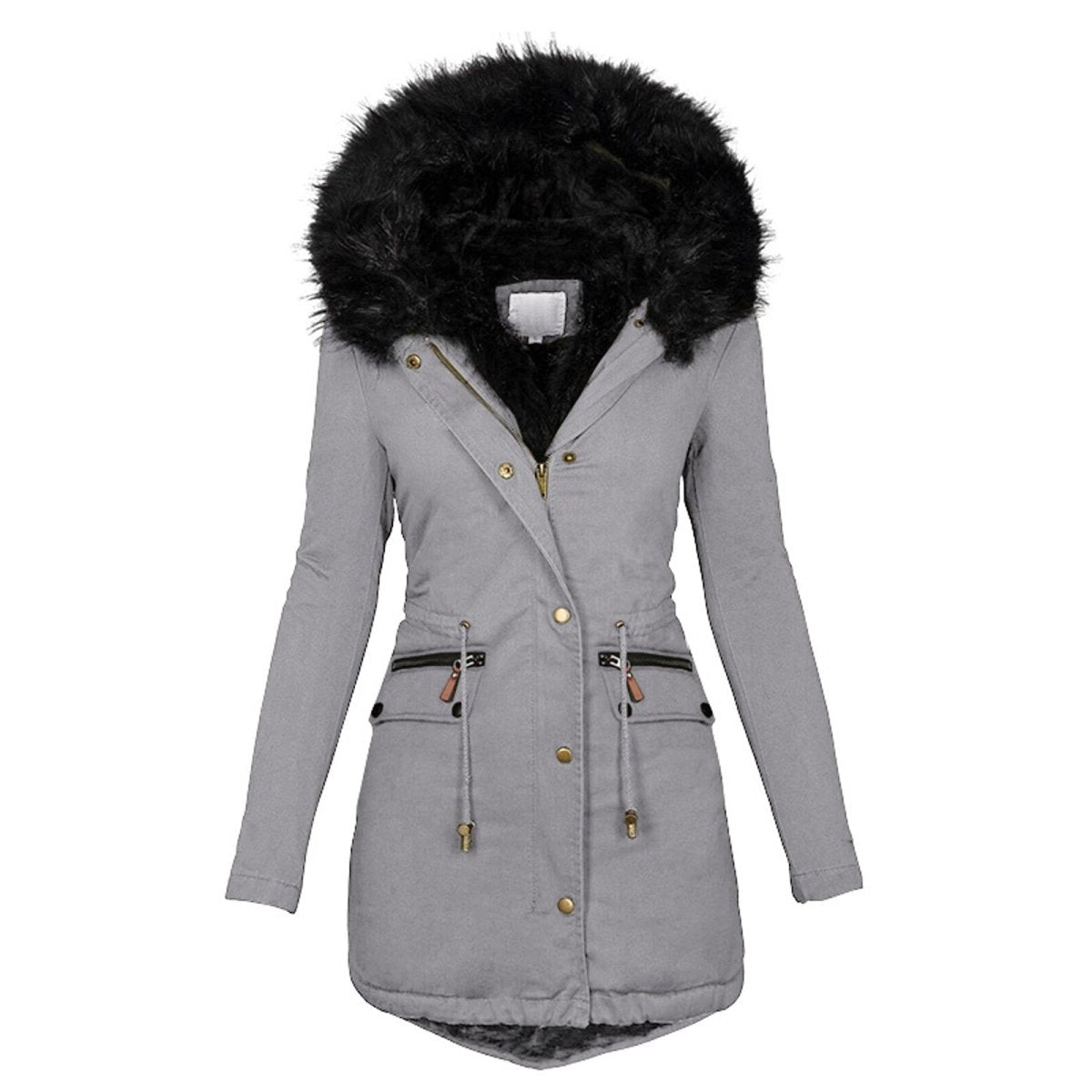 Manteau Femme Hiver Élégant avec Ceinture Réglable