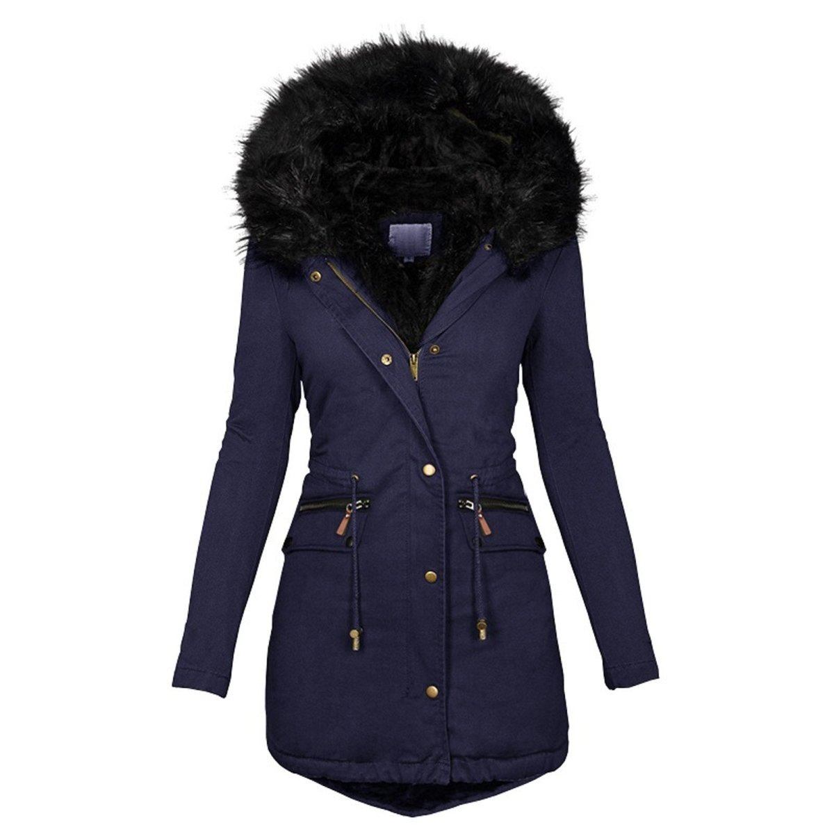 Manteau Femme Hiver Élégant avec Ceinture Réglable