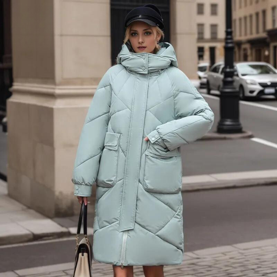 Manteau Femme Hiver Élégant à Fermeture Éclair