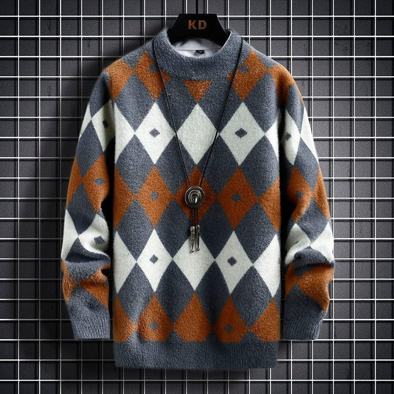 Pull Homme Élégant Col Rond Confortable Moderne