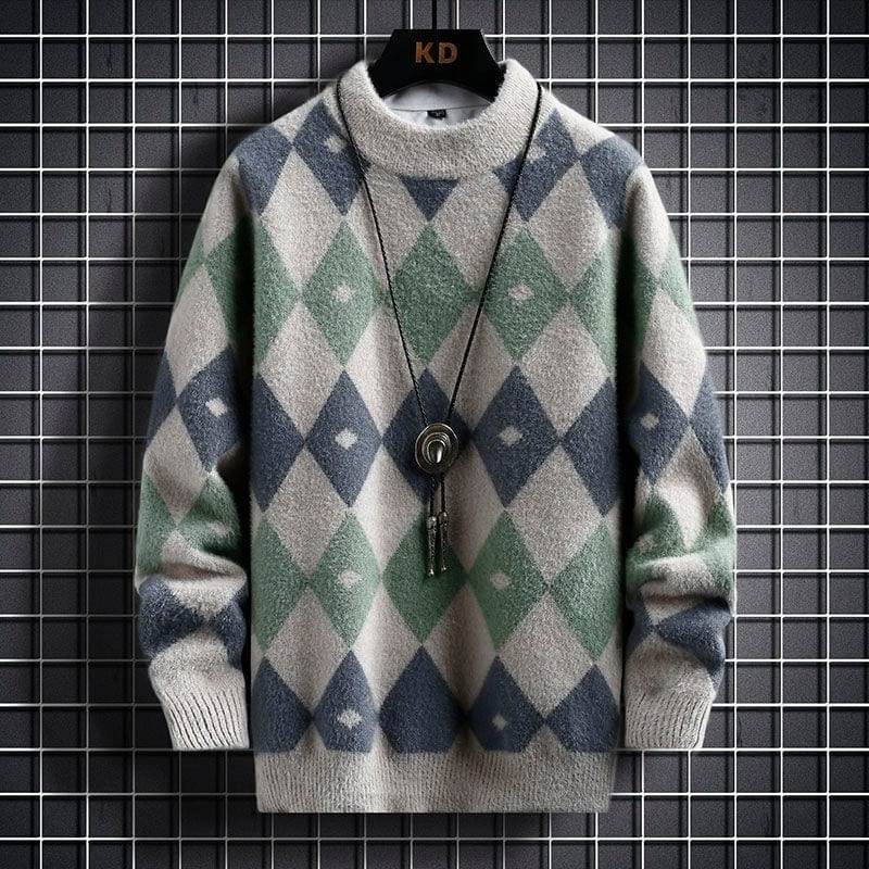 Pull Homme Élégant Col Rond Confortable Moderne