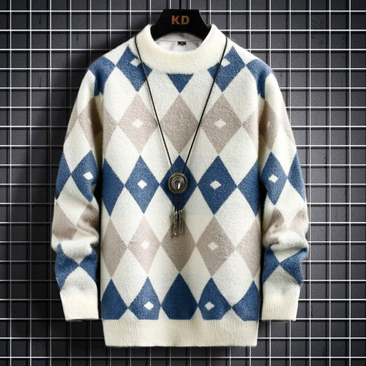 Pull Homme Élégant Col Rond Confortable Moderne - LuxeStyle