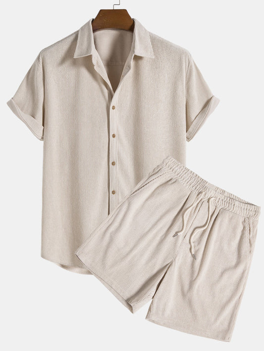 Ensemble Polo et Short Homme Élégant - Tissu Léger, Coupe Slim & Confort Été - LuxeStyle