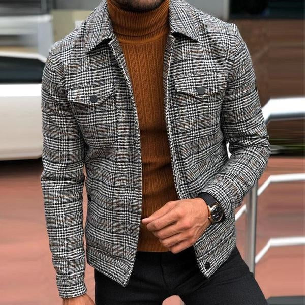 Veste en Tweed Traditionnelle Homme - LuxeStyle