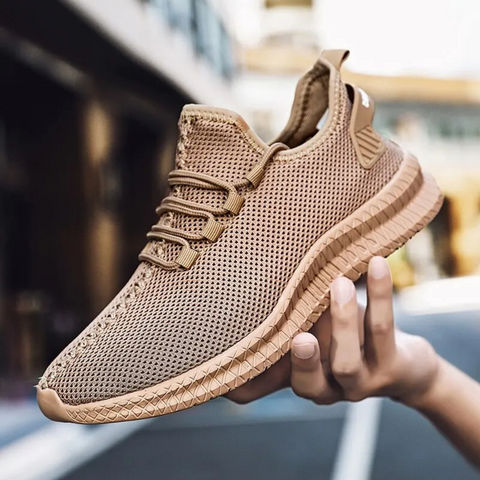Baskets Homme Respirantes Beige Sport - LuxeStyle