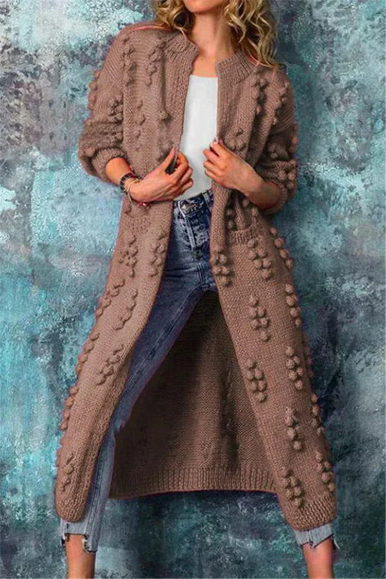 Cardigan Femme Élégant sans Manches avec Imprimé Floral pour Automne
