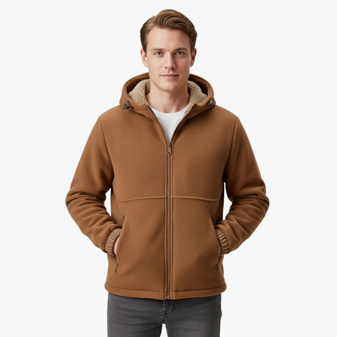 Veste Polaire Brun Homme Sportive - LuxeStyle