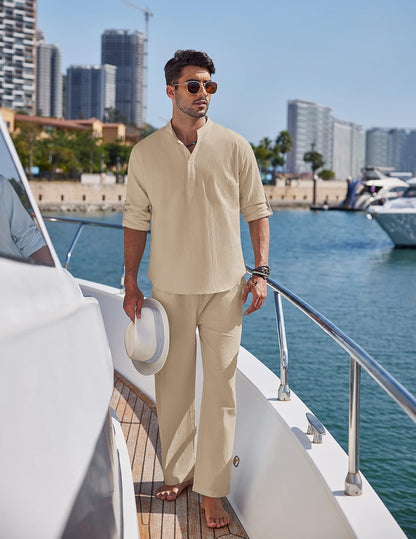 Costume en Lin Doux pour Homme