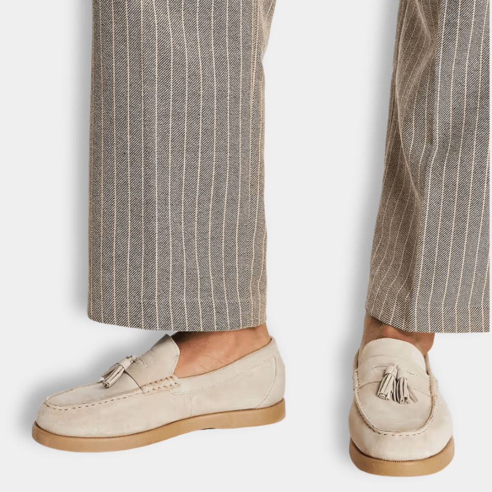 Mocassins Homme Élégants Cuir Brossé - LuxeStyle