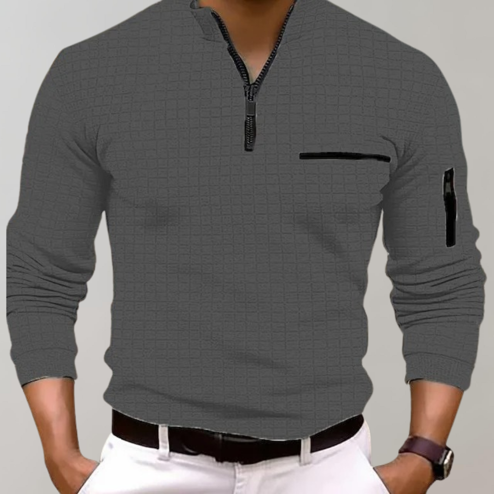 Pull blanc confortable à manches longues pour femme