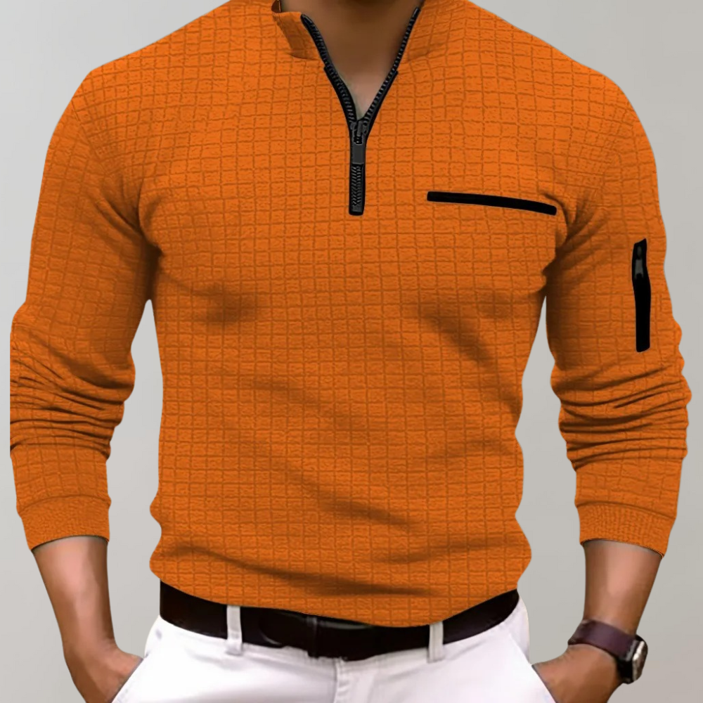 Pull blanc confortable à manches longues pour femme