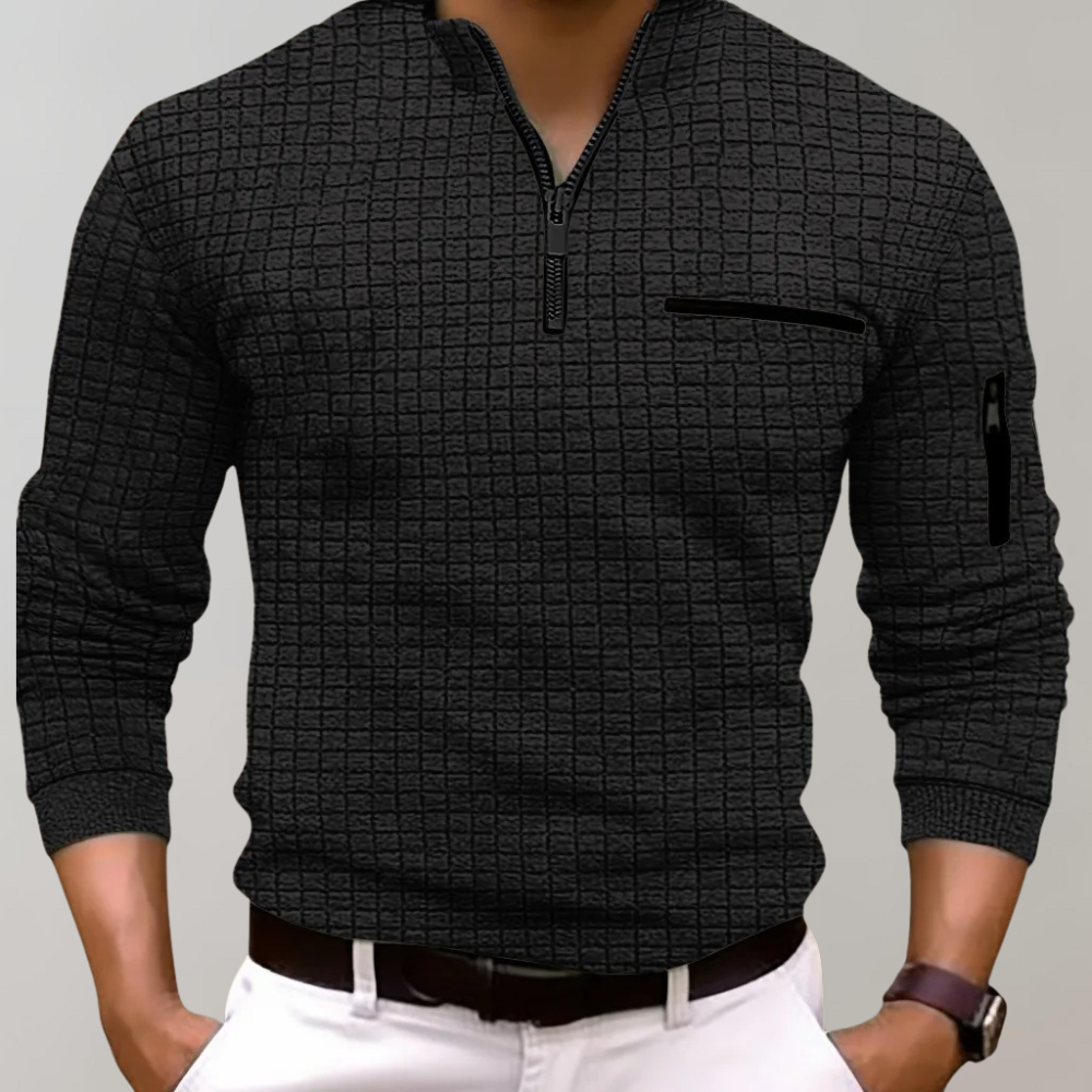 Pull blanc confortable à manches longues pour femme