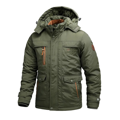 Parka Homme Hiver Étanche Beige