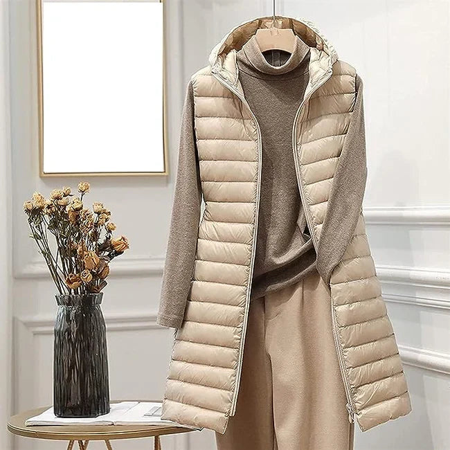 Gilet Élégant Zippé Femme