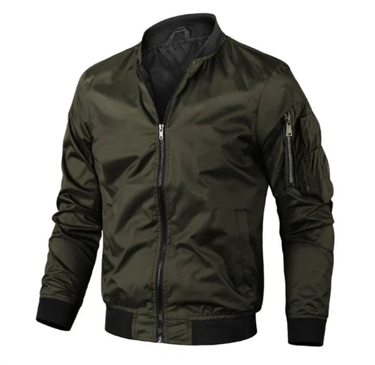 Veste Bomber Casual Manches Longues pour Homme Éclair - luxestyle