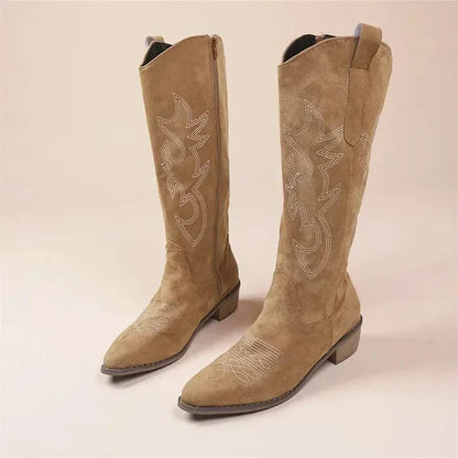 Bottines Country Femmes à Talon Plat