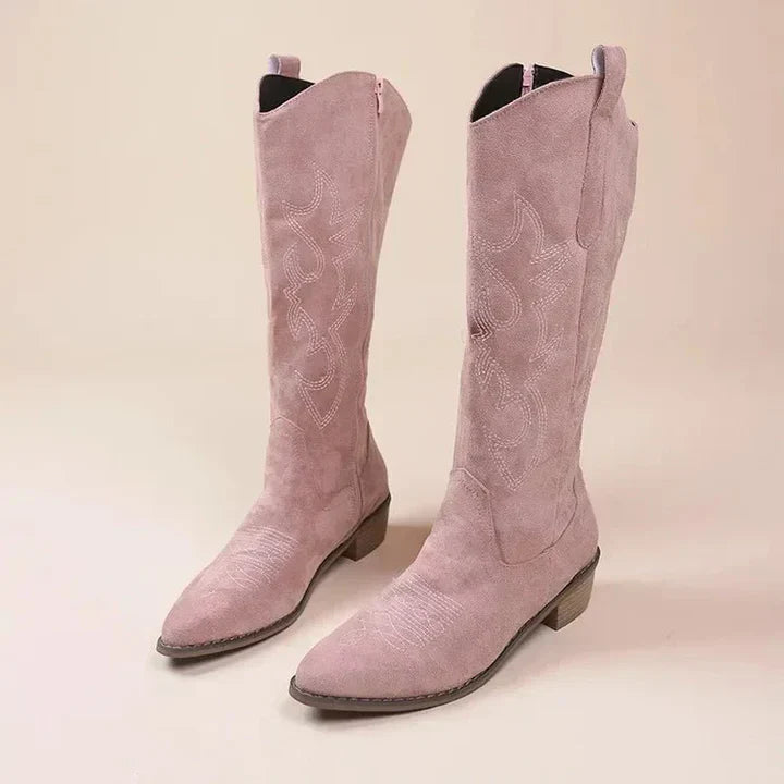 Bottines Country Femmes à Talon Plat