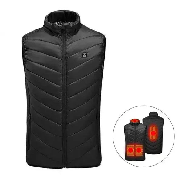 Gilet Réchauffant Électrique pour Homme Rechargeable