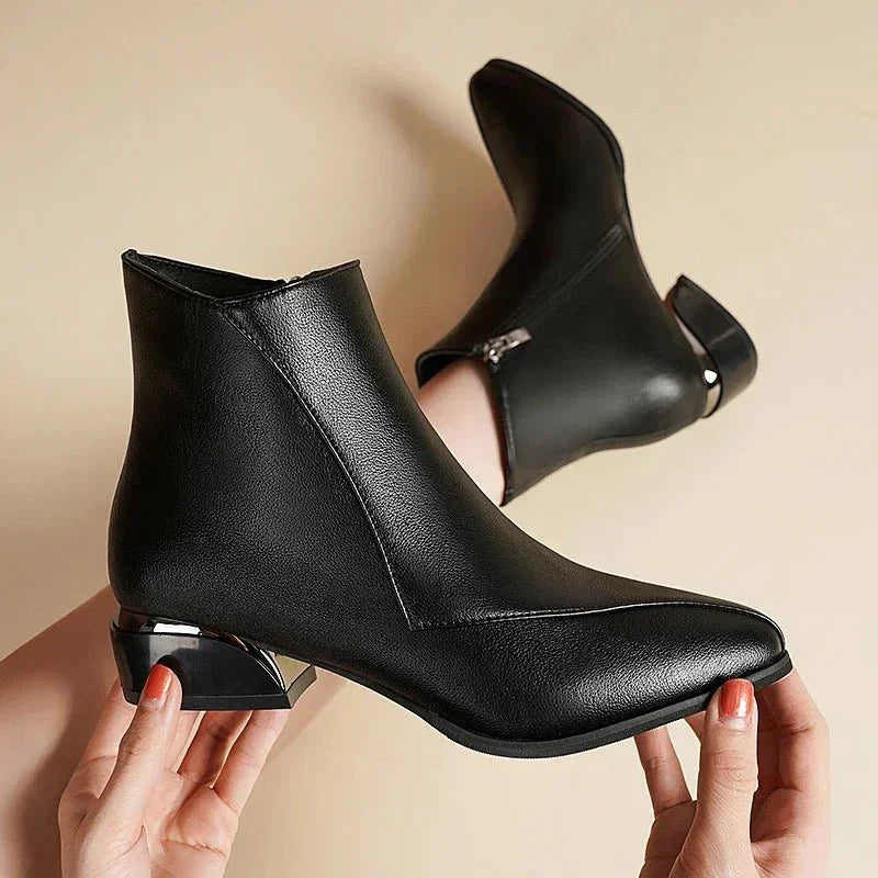 Bottines Féminines Lacets Chics - luxestyle