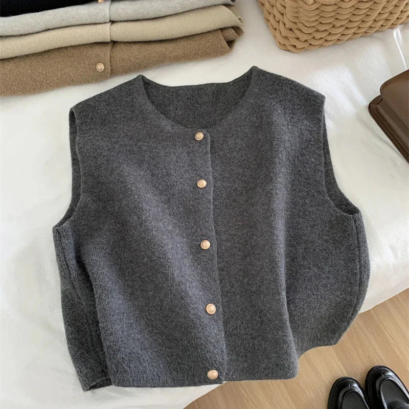 Gilet Élégant Femme Sans Manches